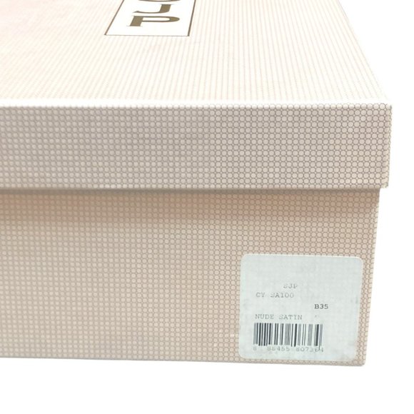 SJP by Sarah Jessica Parker Cy Pointed Toe Slingback Heel Nude Satin $495 - Picture 8 of 10